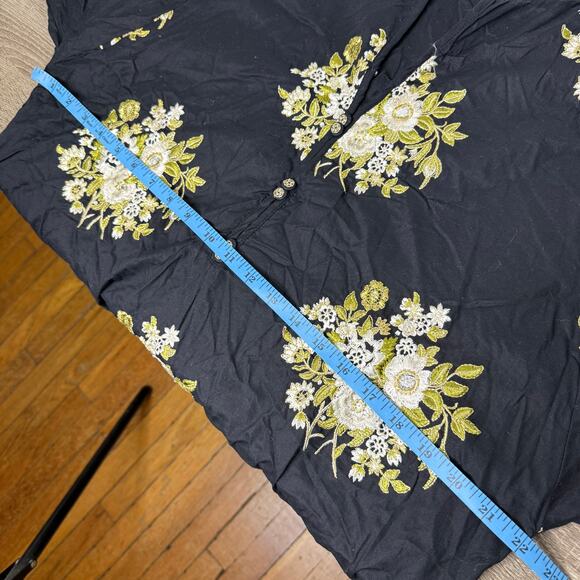 KHAADI Floral Embroidered Cambric Raglan Top Kurta Dress Womens 12 - Picture 12 of 12